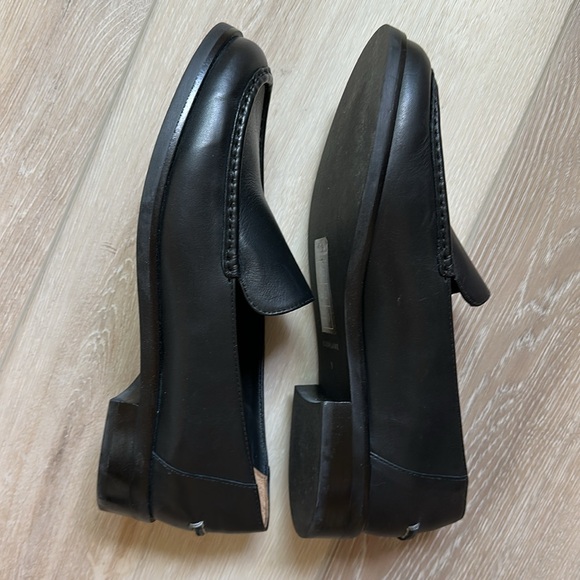 Everlane Womens The Modern Loafer Black Leather Slip-On Shoes - Picture 6 of 9